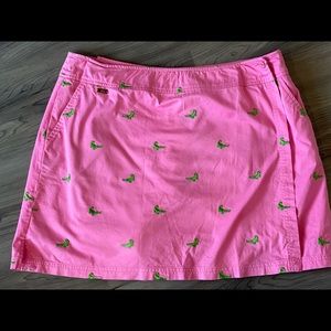 Lilly Pulitzer vintage pink embroidered skort  14